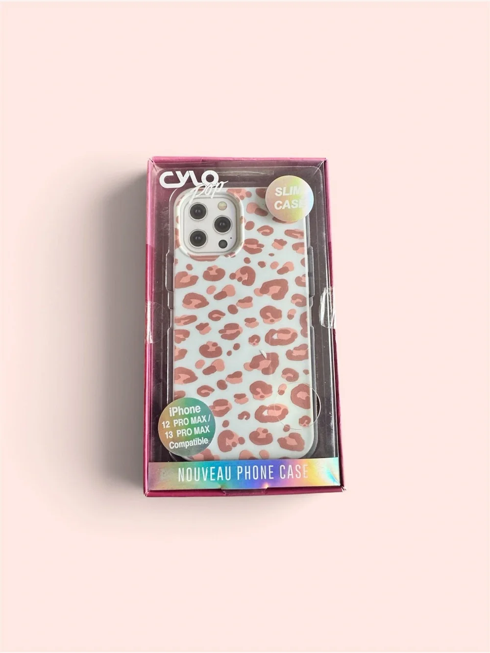 Nouveau Pink Leopard Slim Case for iPhone 12/13 Pro Max